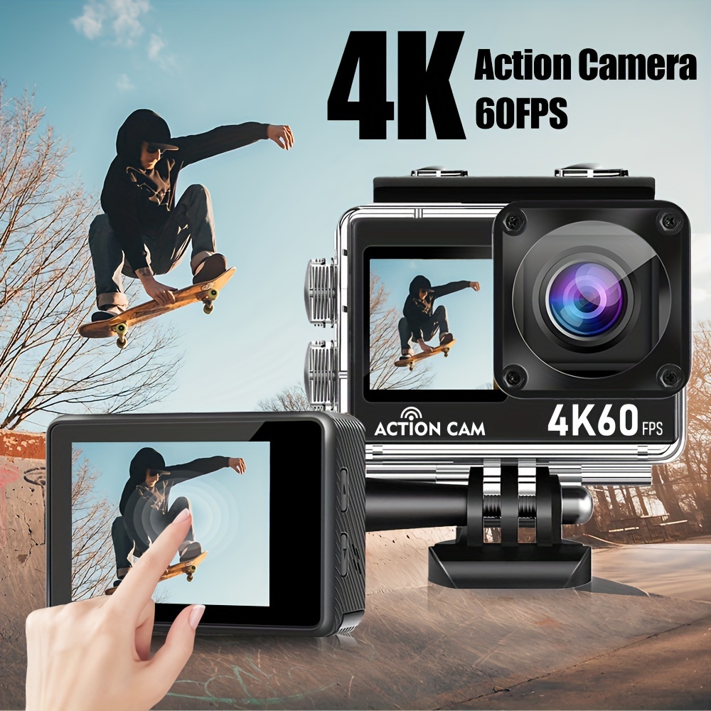 Apeman Action Camera 4k étanche - Caméra sous-marine 40M - Caméra casque  20MP 