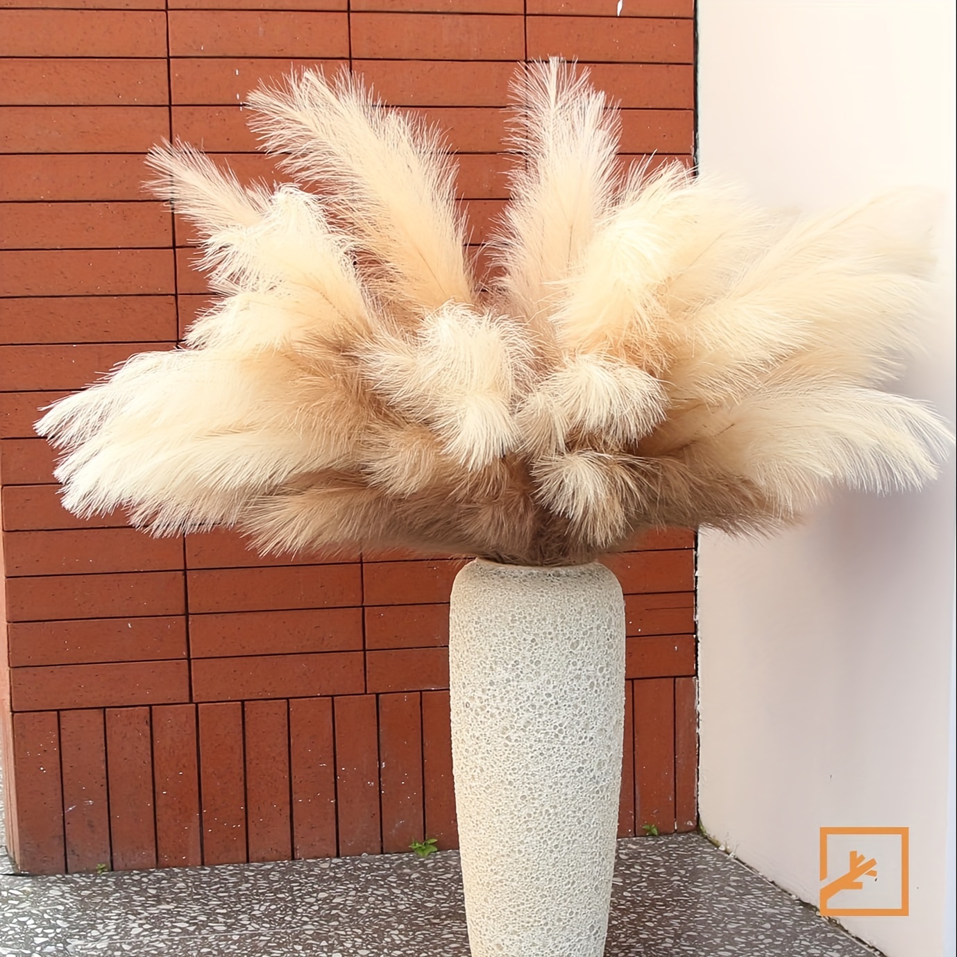 Faux Pampas Grass Large Tall Fluffy Artificial Fake Flower - Temu