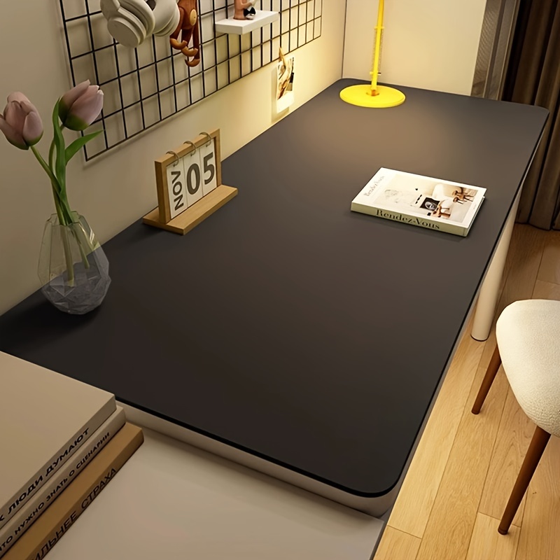 TEMU 1pc Non-slip Eye-protection Desk Mat School Leather Coffee Table Mat Waterproof Oil-proof Tablecloth Mat Cute Learning Computer Desk Mat