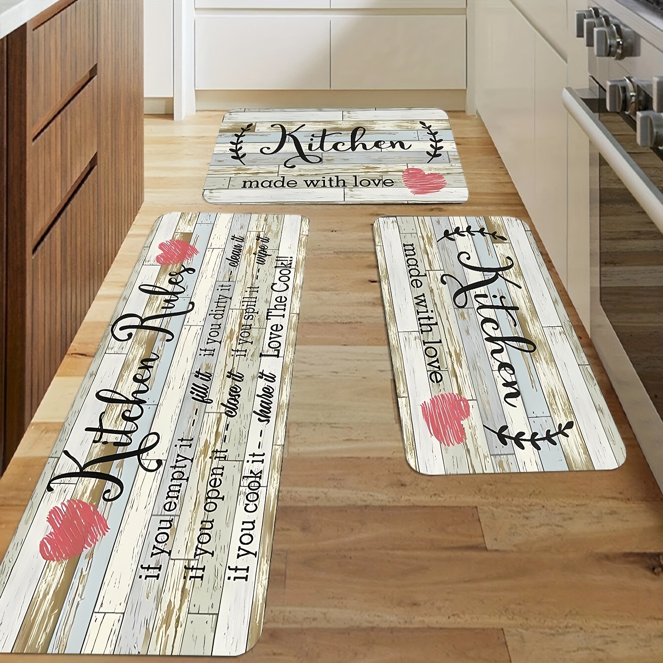 Farmhouse Kitchen Mats Sweet Home Letter Pattern Kitchen Rug - Temu