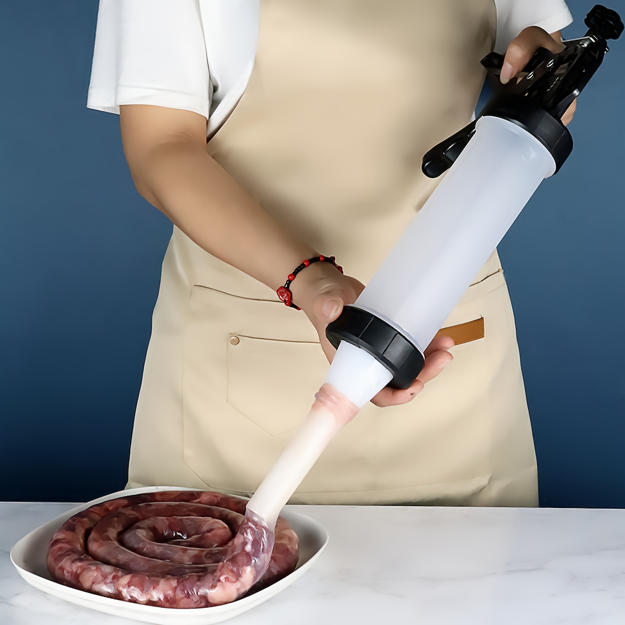 Household Manual Sausage Maker Casing Stuffer Tool