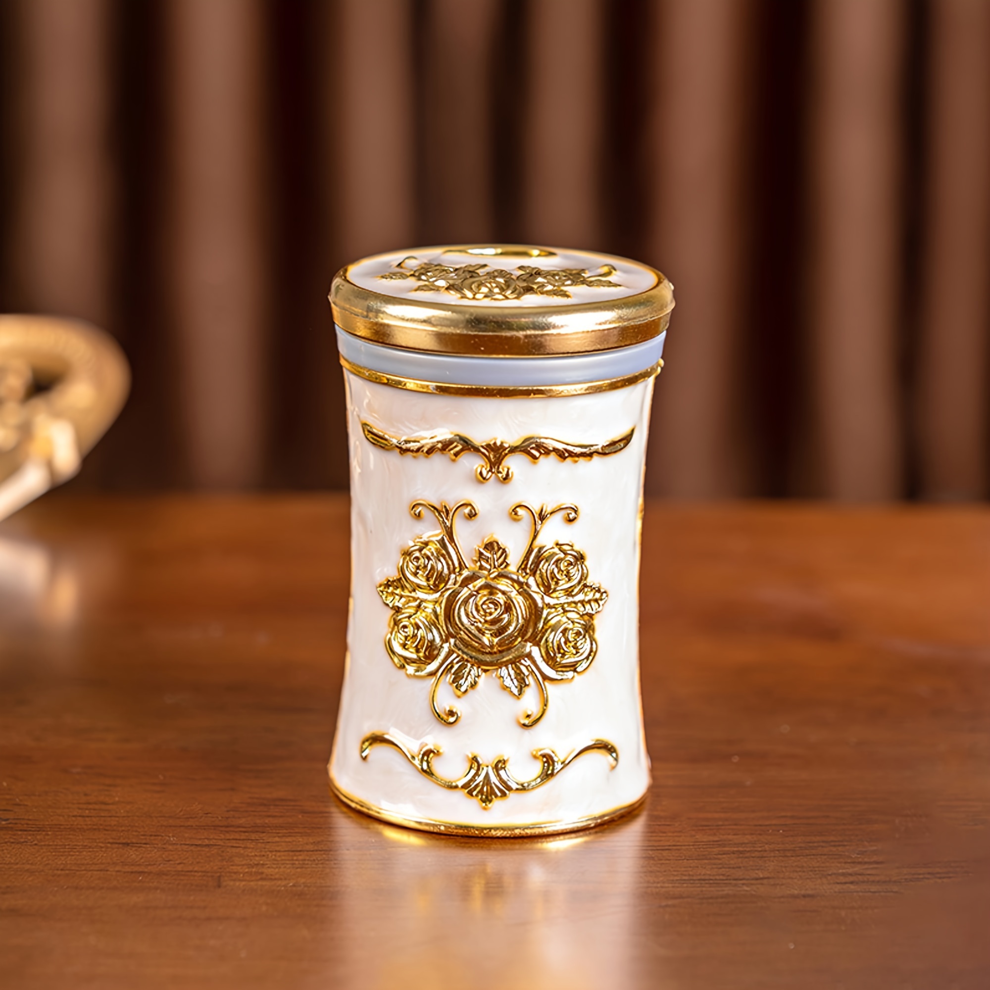 1pc European-style - Box, High-value Household Living Room Dining Room Cylinder, Exquisite Desktop Decoration
