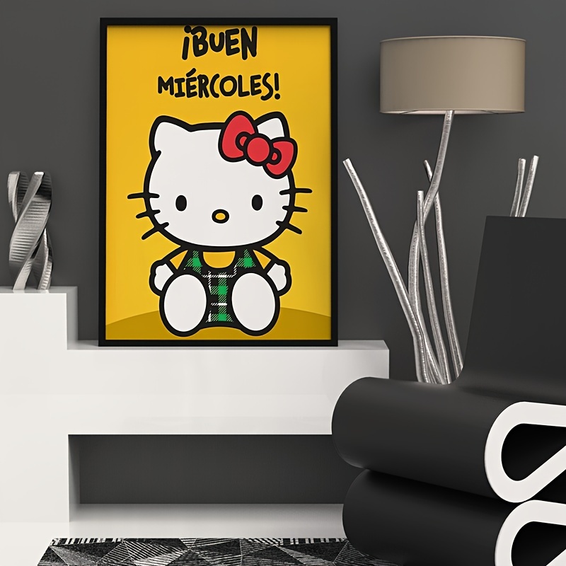 3pcs Cartoon Canvas Poster, Hello Kitty Posters And Prints, Sanrio Anime  Art Wall Painting, Ideal Gift For Children's Room, Kids Bedroom, Living Room