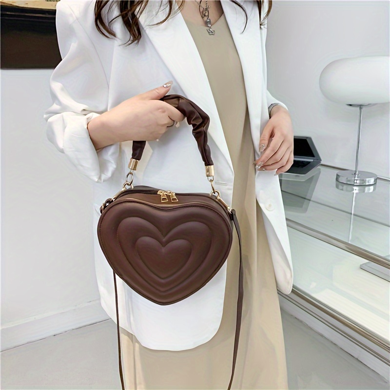 Heart-shaped Shoulder Bag