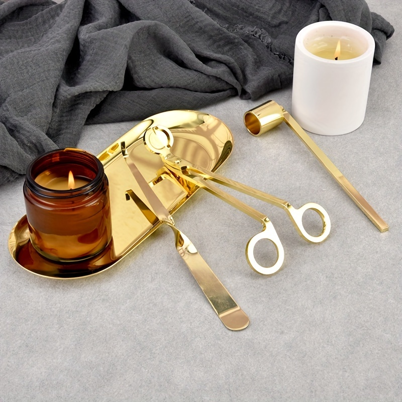 Candle Accessory Set With Storage Tray And Candle Wick - Temu