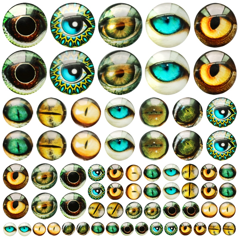 Ojos de cristal para manualidades Ø10 y 12 mm