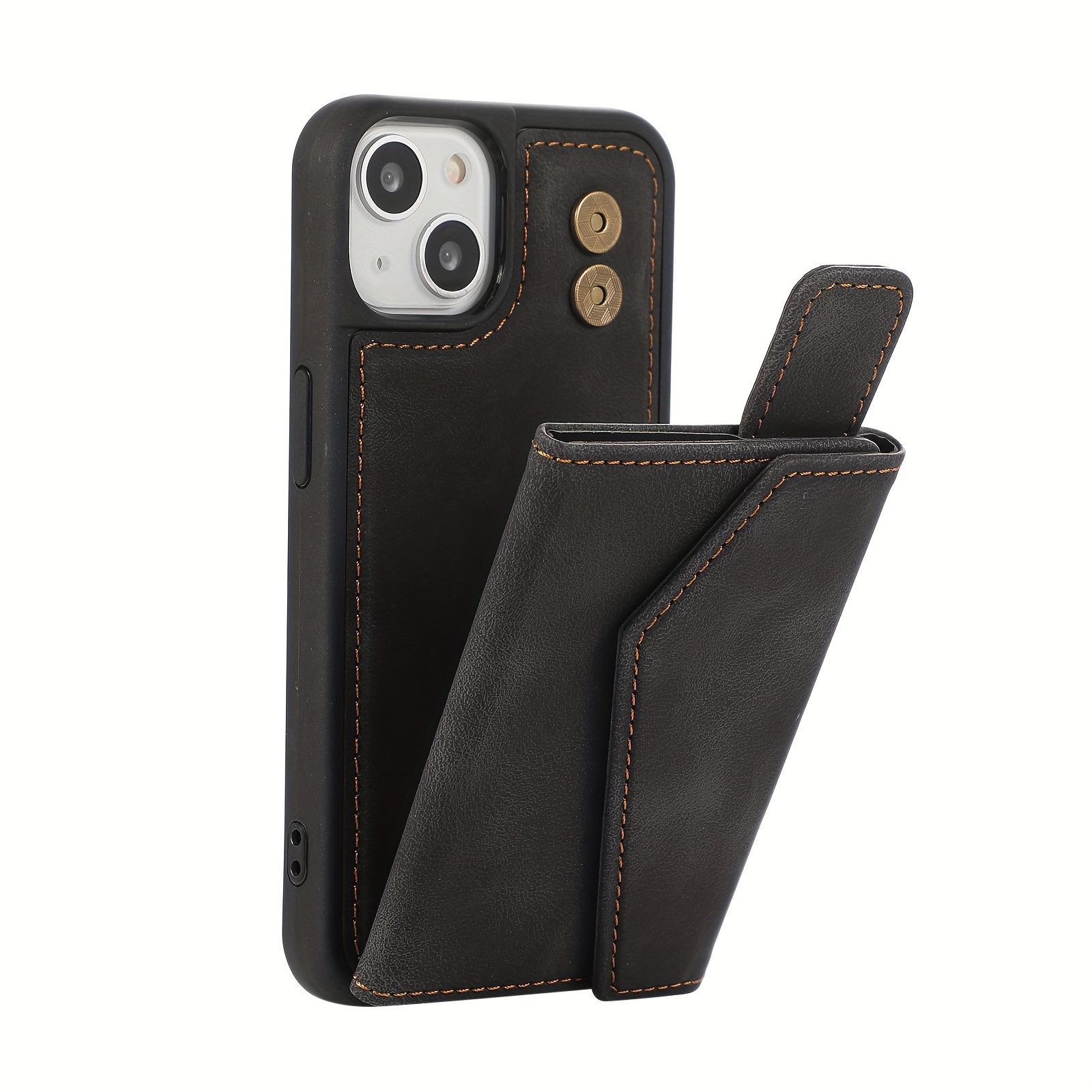 Funda magnética de cuero sintético para iPhone 14 Plus