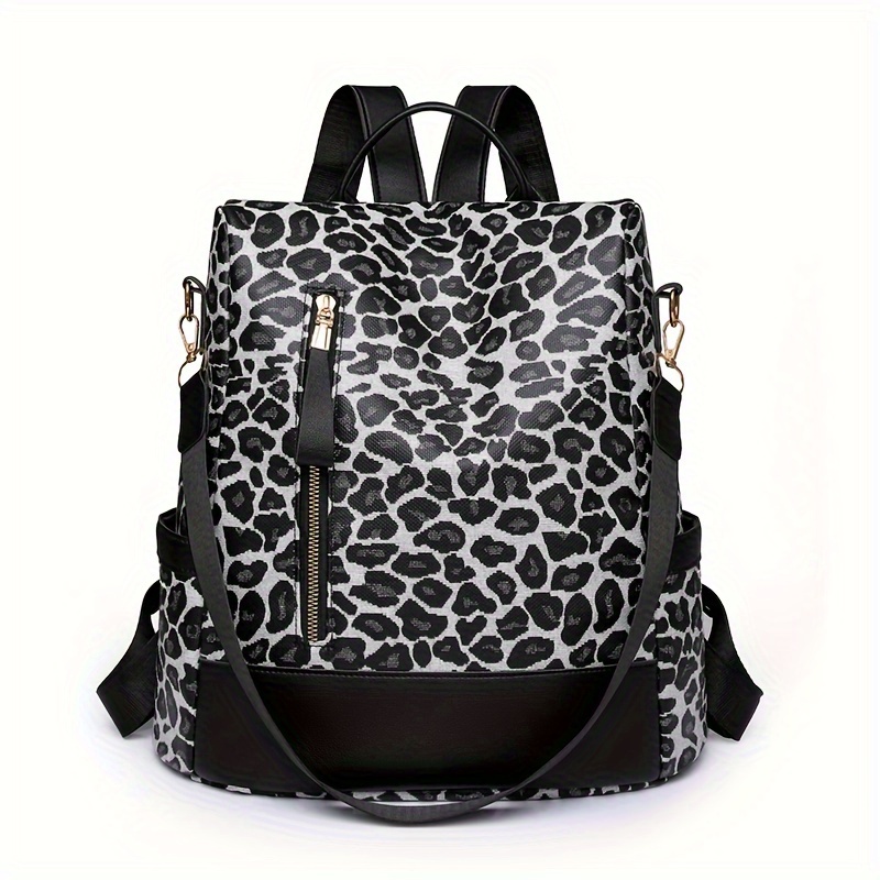 Leopard print backpack outlet purse