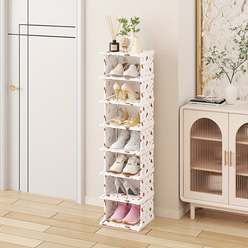 Simple Shoe Rack, 6/8 Layers Narrow Version Shoe Cabinet For