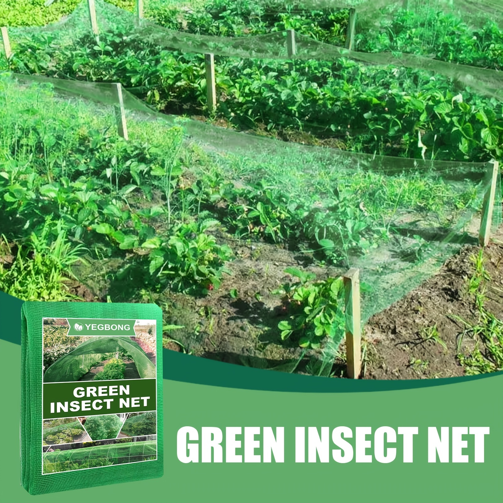 1pc Green Insect Prevention Net Polyethylene Garden Plant Insect Prevention Net Greenhouse Vegetable Fruit Bird And Insect Prevention Net 196 85 78 74inch