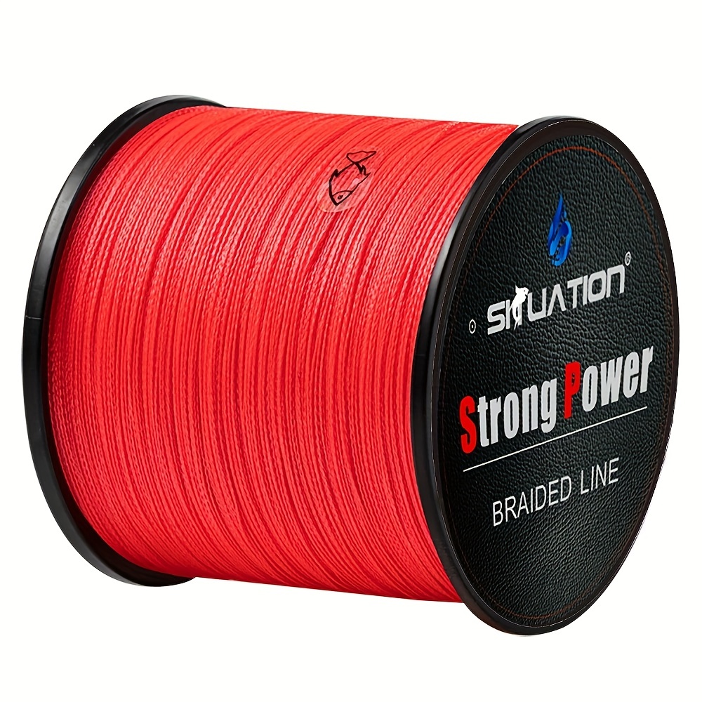 Strong and Durable 4-Strand Braided PE Fishing Line - 500m/547yds -  Available in 10/20/30/40/80lb - Perfect for All Fishing Tackle Needs