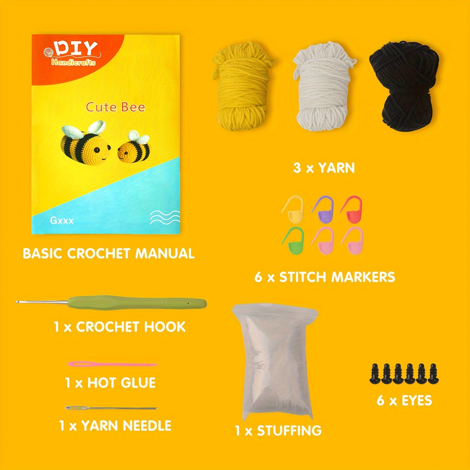 Crochet Kit for Beginners,Crochet Kit for Adults Kids Beginners, Other