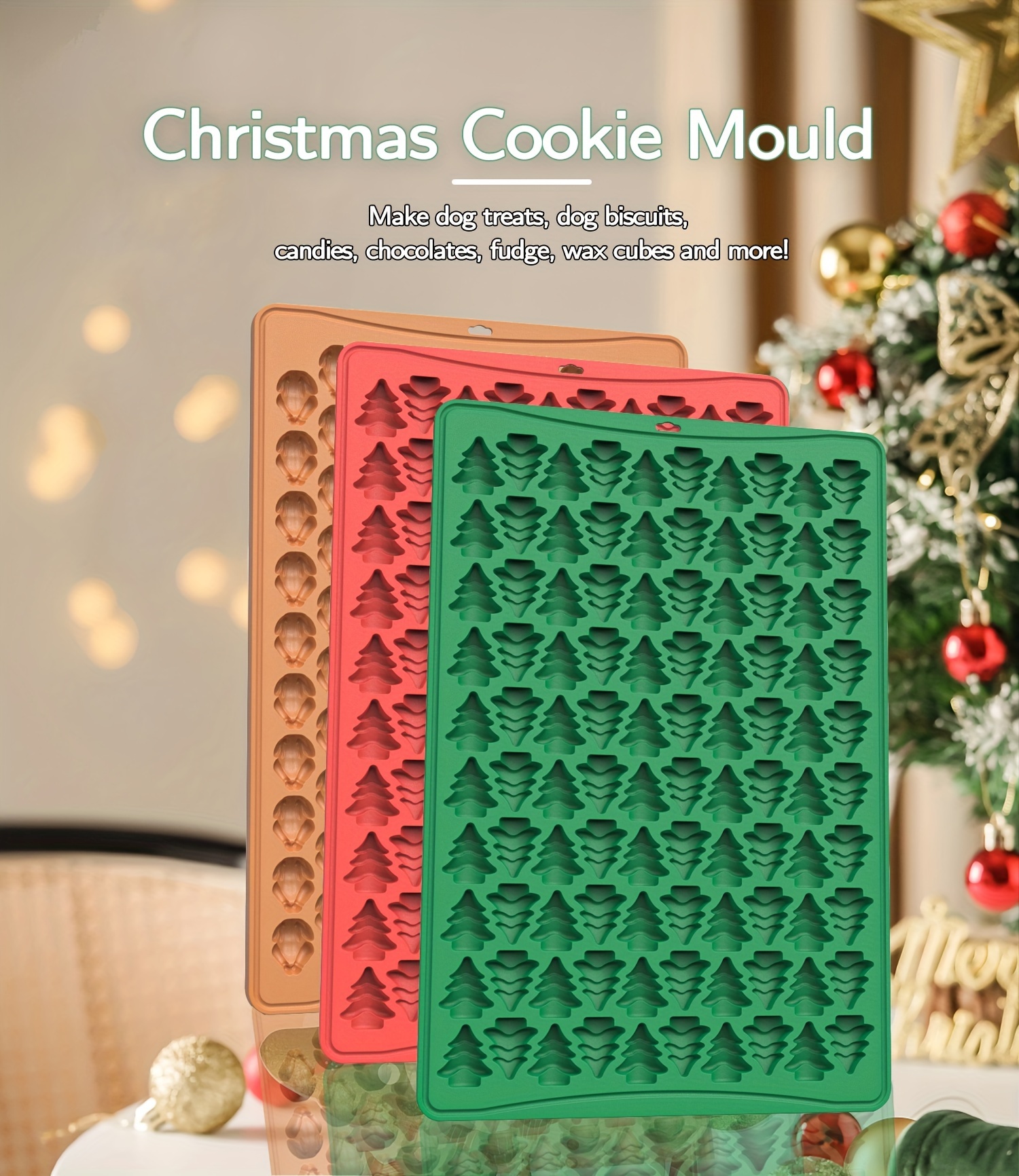Mini Christmas Turkey Chocolate Mold 100 Cavity 3d Silicone - Temu