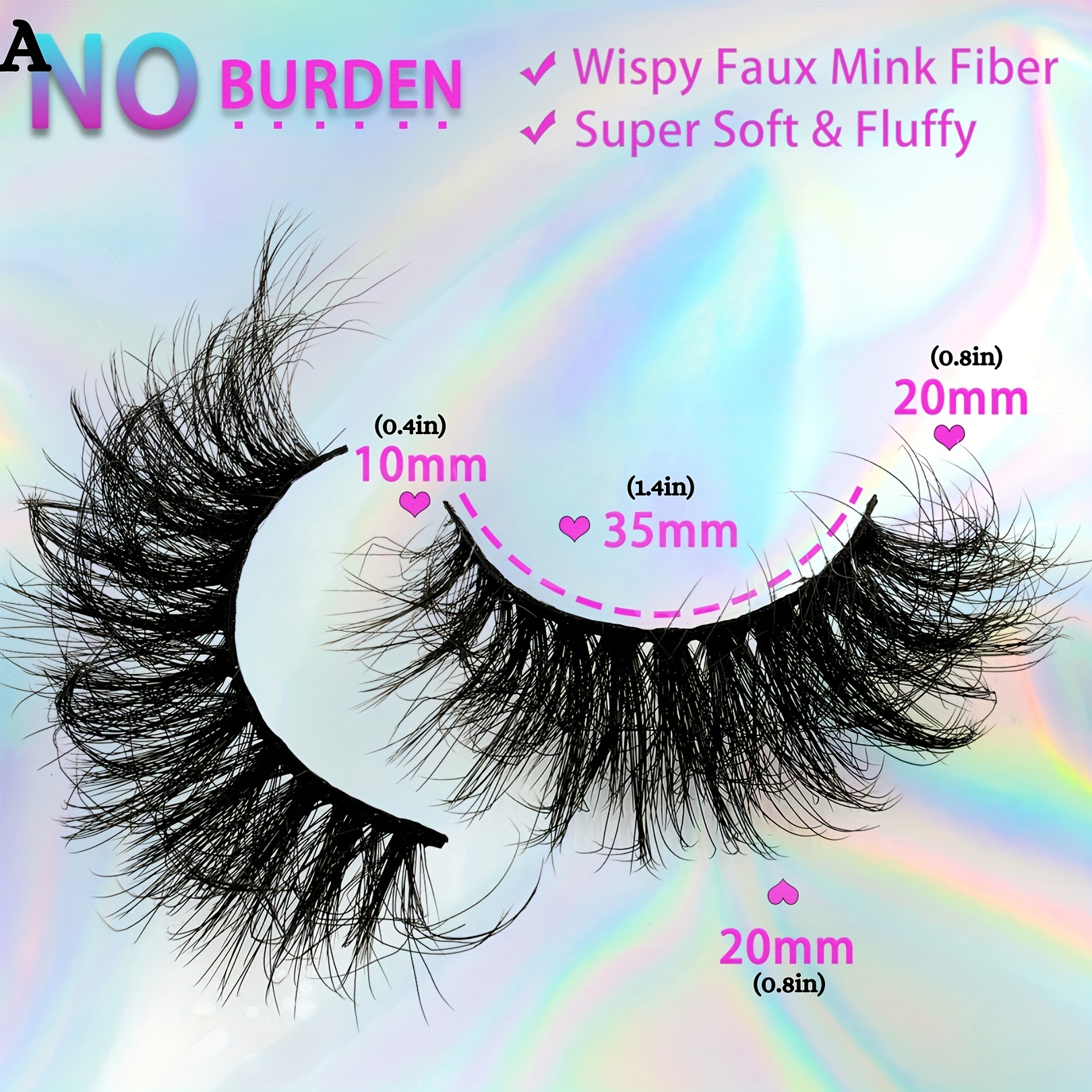 4 Pairs Fluffy False Eyelashes Curling Cat Eye Sexy Messy Lashes