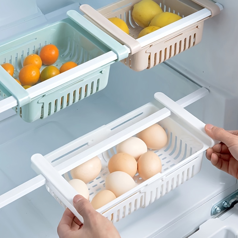 3-layer Refrigerator Clear Plastic Egg Storage Drawer Box, Large Capacity  Fresh-keeping Egg Hanging Holder, Household Storage Organizer For Fridge,  Freezer, Pantry, Cabinets - Temu