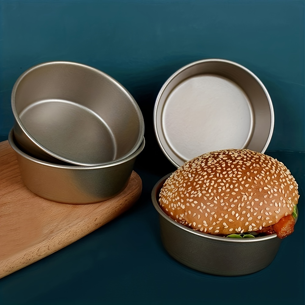 Cheap Bread Mold Non-Stick Durable 8-compartment Silicone Hamburger Bun Pan Baking  Mold for Home Kitchen Bakery