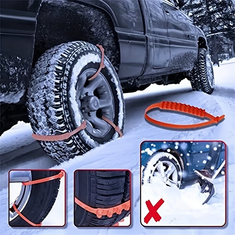 Universal Emergency Traction Snow Tire Chains Anti Skid - Temu