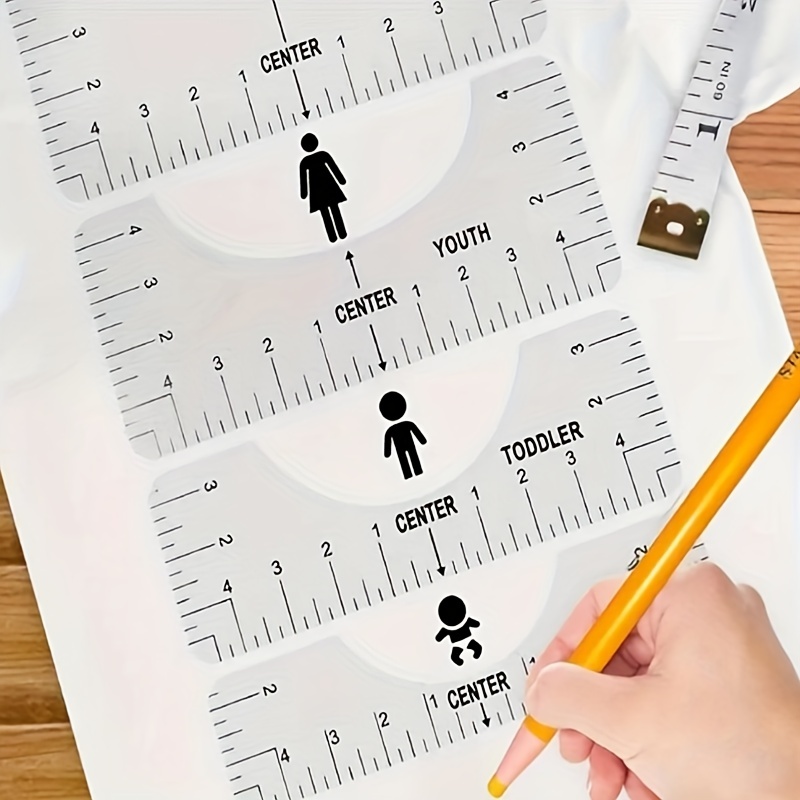 Perfectly Align Your Vinyl Designs Every Time T shirt Ruler - Temu