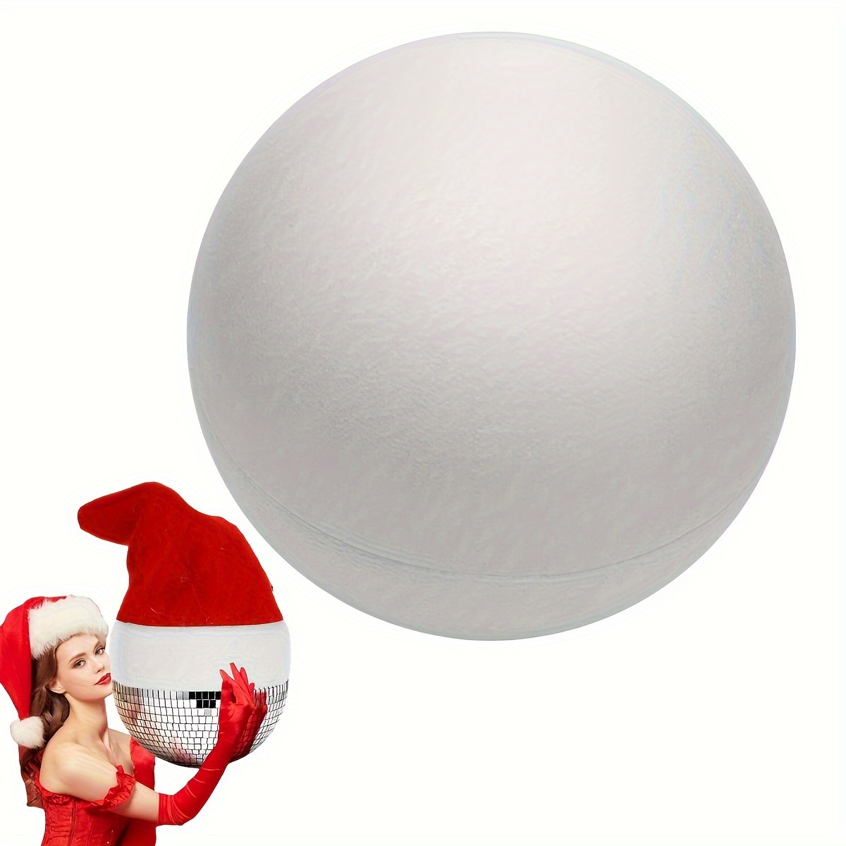 LOMIMOS 40pcs 3 inch Foam Balls, White Craft Balls for Arts & Crafts DIY Crafts Making Ornaments Decoration School Projects Easter Christmas Party