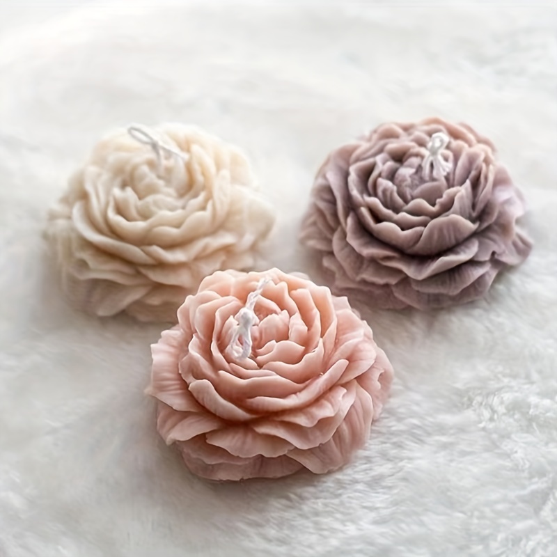 Peony Flower Handmade Soap Silicone Mold Making Candle Mold - Temu