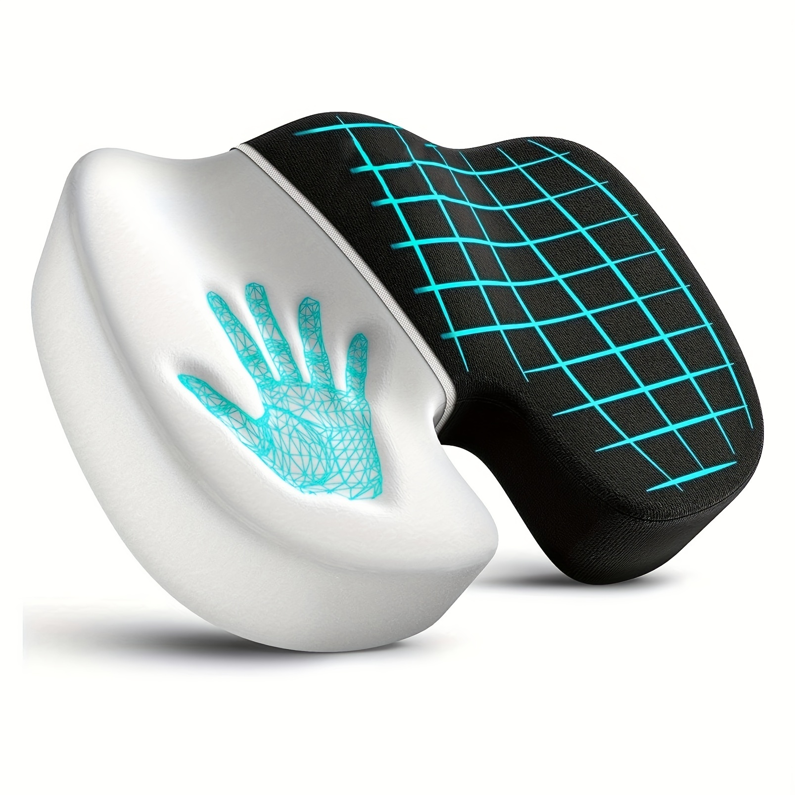 Gel Enhanced Seat Cushion Non-Slip Orthopedic Gel & Memory Foam