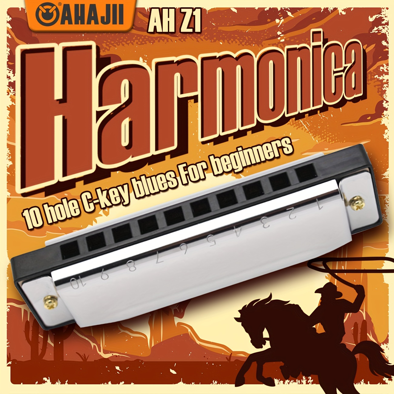 Harmonica diatonique standard : 6 couleurs - pour Débutants!
