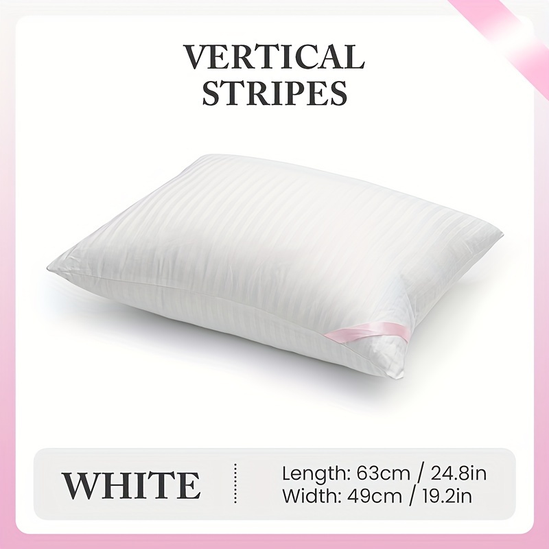 Striped Pillow Inserts Anti mite And Anti bacterial Pillow - Temu