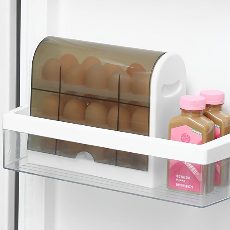 3-tier Egg Storage Box for Refrigerator, Side Door Container