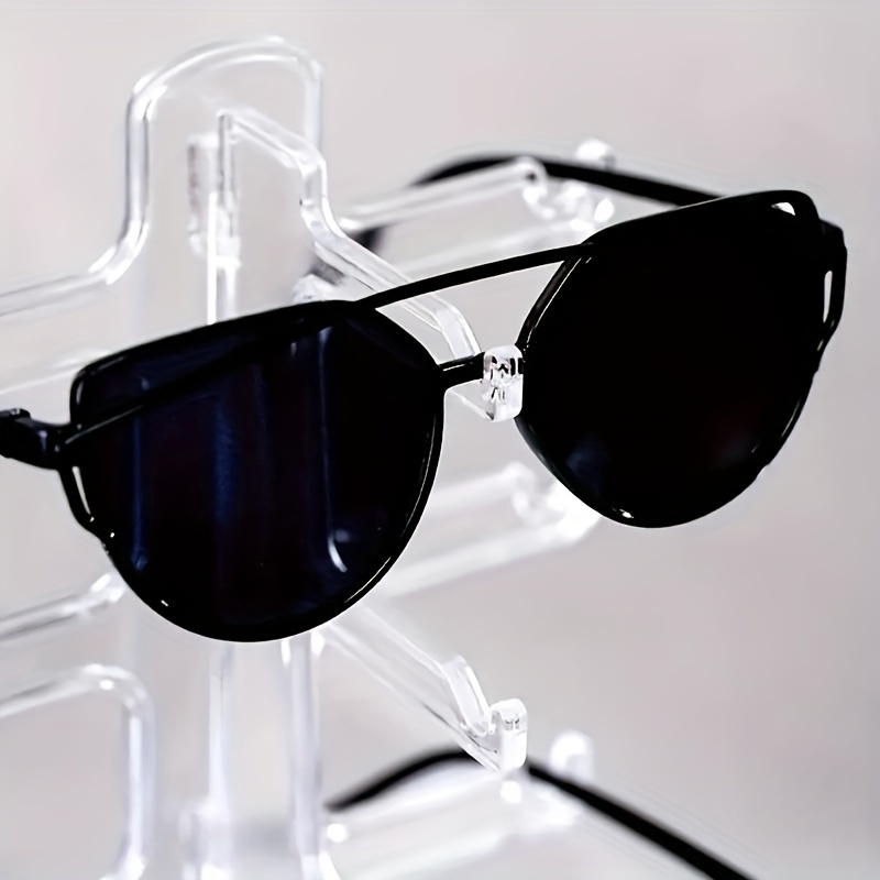  Expositor de lentes de sol ensamblable, 5 capas, práctico  soporte de gafas de sol para mostrar lentes de sol, marco de moda, estante  de exhibición de joyas (color: 3) : Hogar