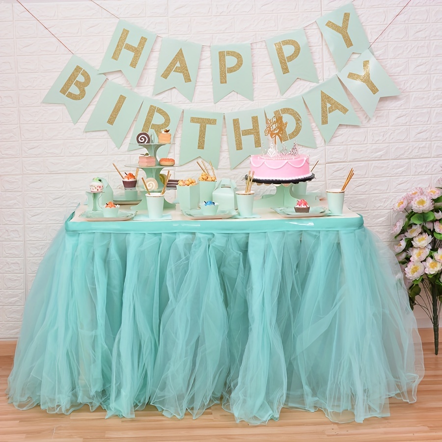 LETTRE JOYEUX ANNIVERSAIRE BLEU DECO DE TABLE