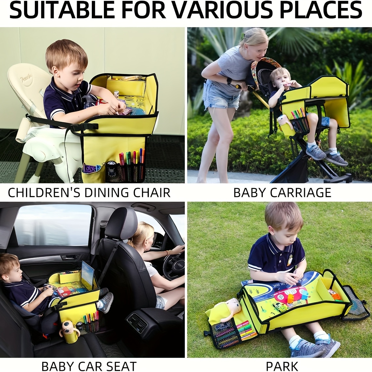 Kids Travel Tray For Toddler Car Seat Travel Tray For Kids - Temu