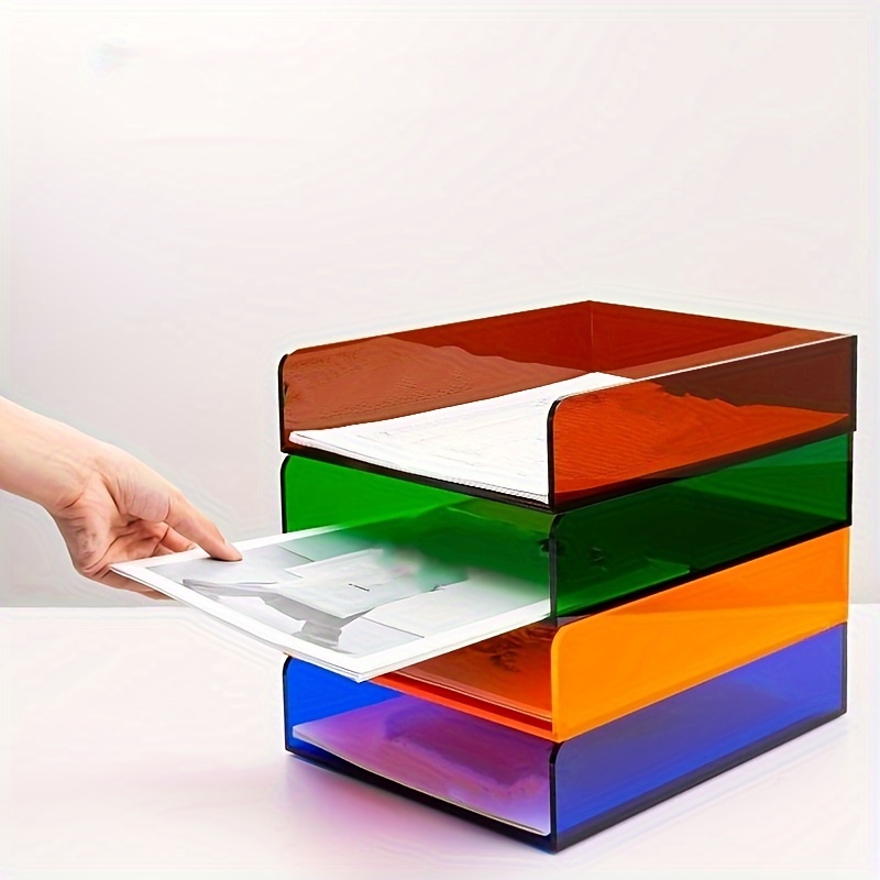 Acrylic File Box File Holder Clear Acrylic Box Letter Magazine
