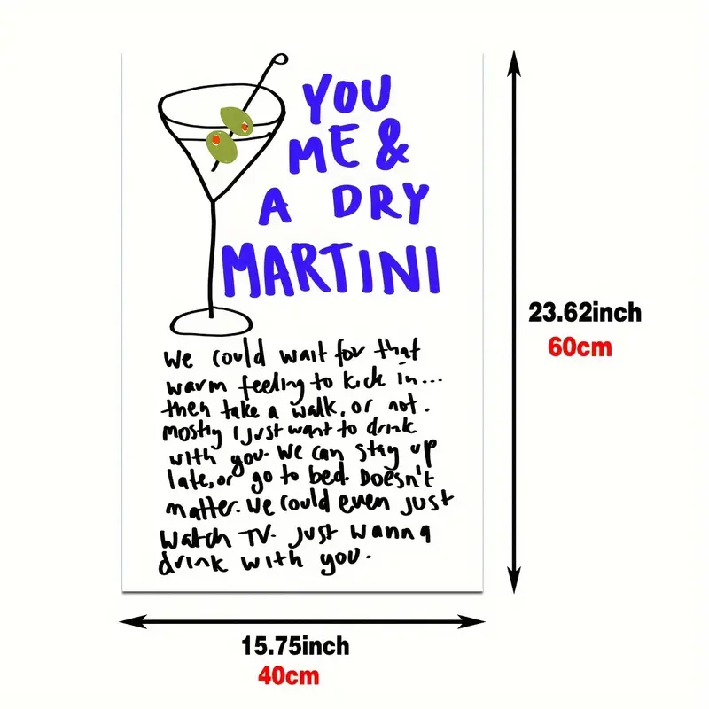 Martini drink poster