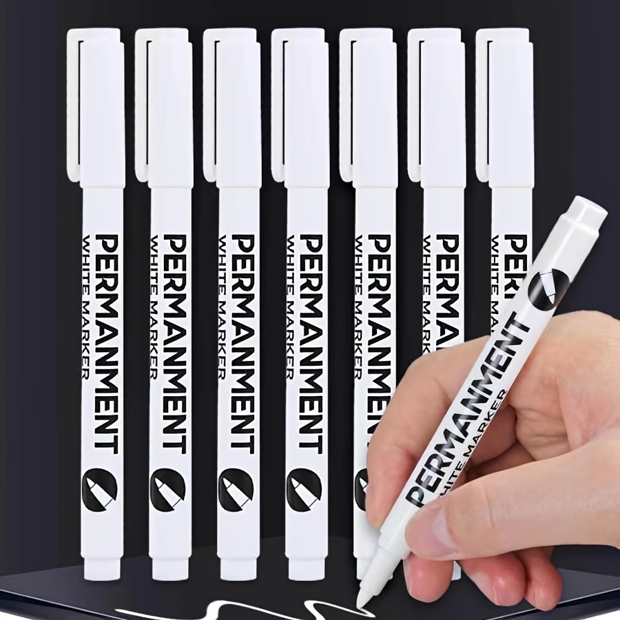 White Marker Pen Graffiti Pens Waterproof Permanent Tire - Temu