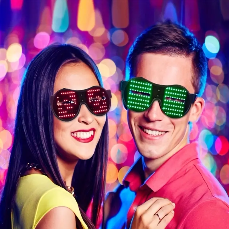 Led Glasses Party Supplies Light Up Glasses Shutter Shades - Temu