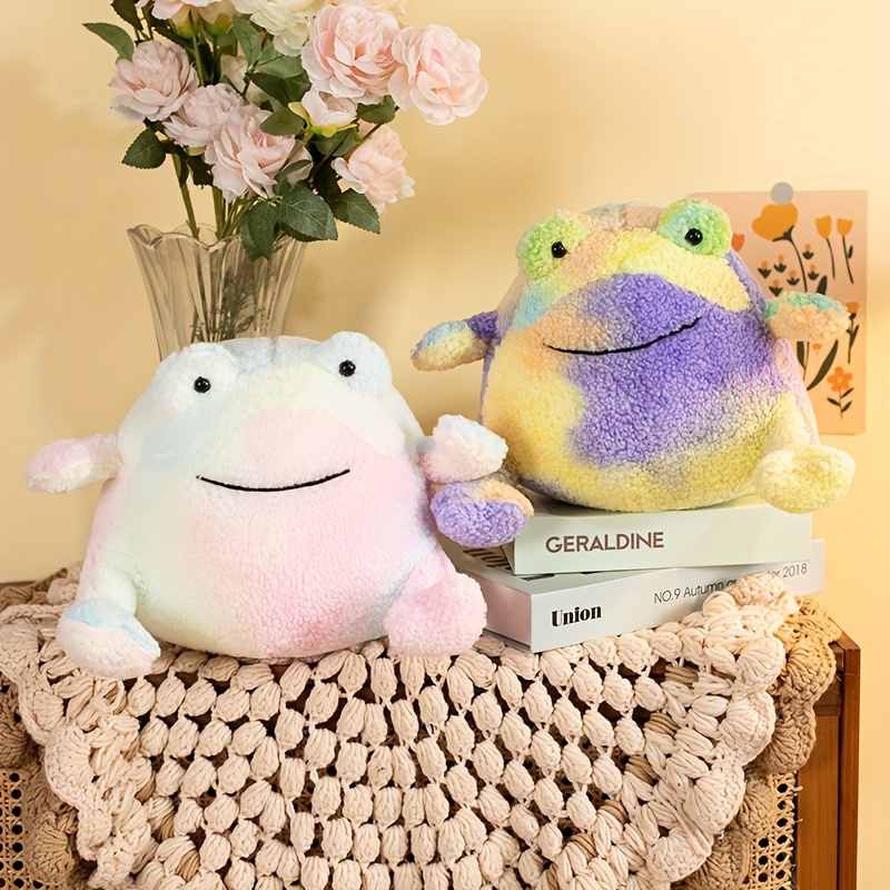 20cm/7.87in Colorful Frog Plush Toys, Stuffed Smile * Plushie Doll, Kids  Gift Room Decoration