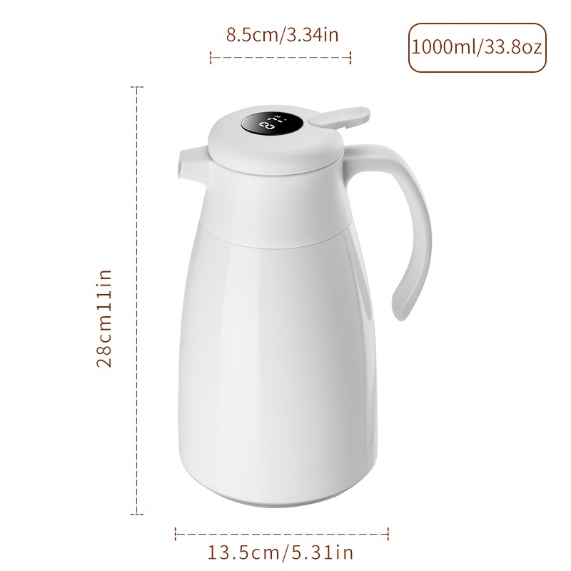 Household Stainless Steel Hot Water Bottle White Insulated - Temu