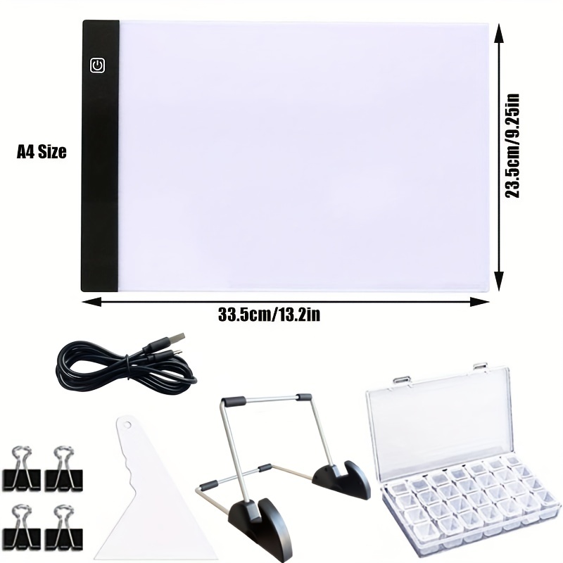 A4 Led Light Pad Drawing Copy Board For Diy Diamond - Temu