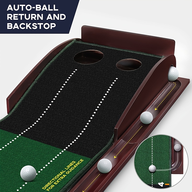  Golf Putting mat Putting Mat for Indoors Putting Green, Mini  Golf, Putting Mat Indoor Golf Matt Putting Green with Automatic Ball Return  for Indoor and Outdoor, Office : Sports 