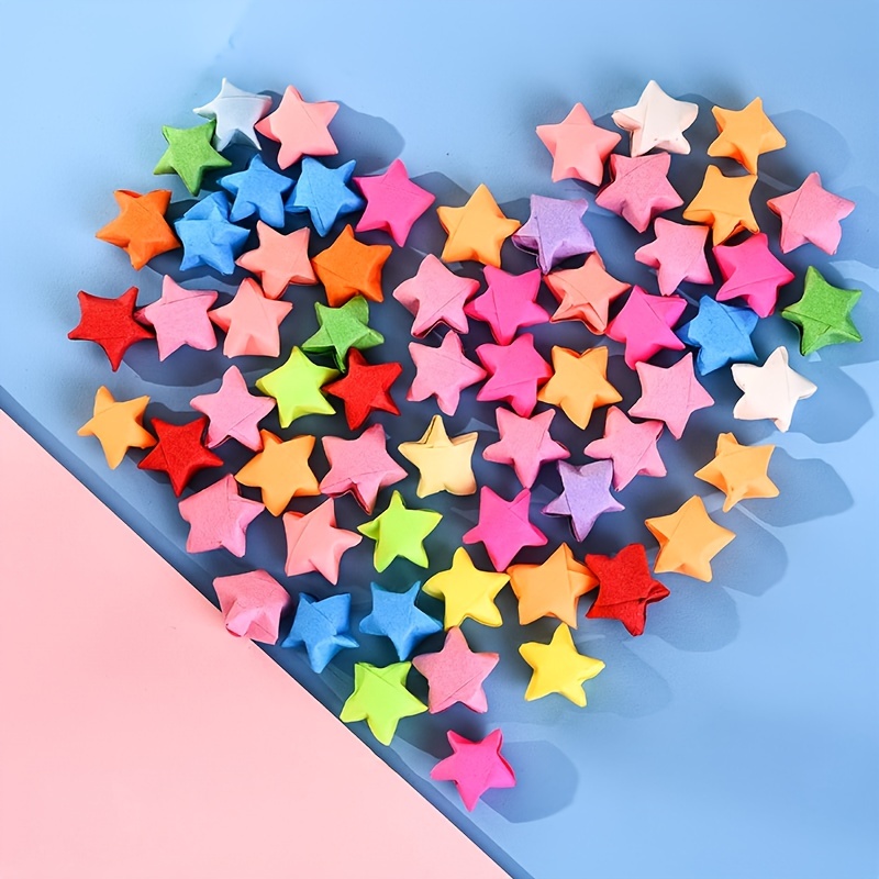 Mohamm 540 folhas listra 27 cores sortidas origami estrelas papel dobrável  para artes crafting escola ensino projetos diy