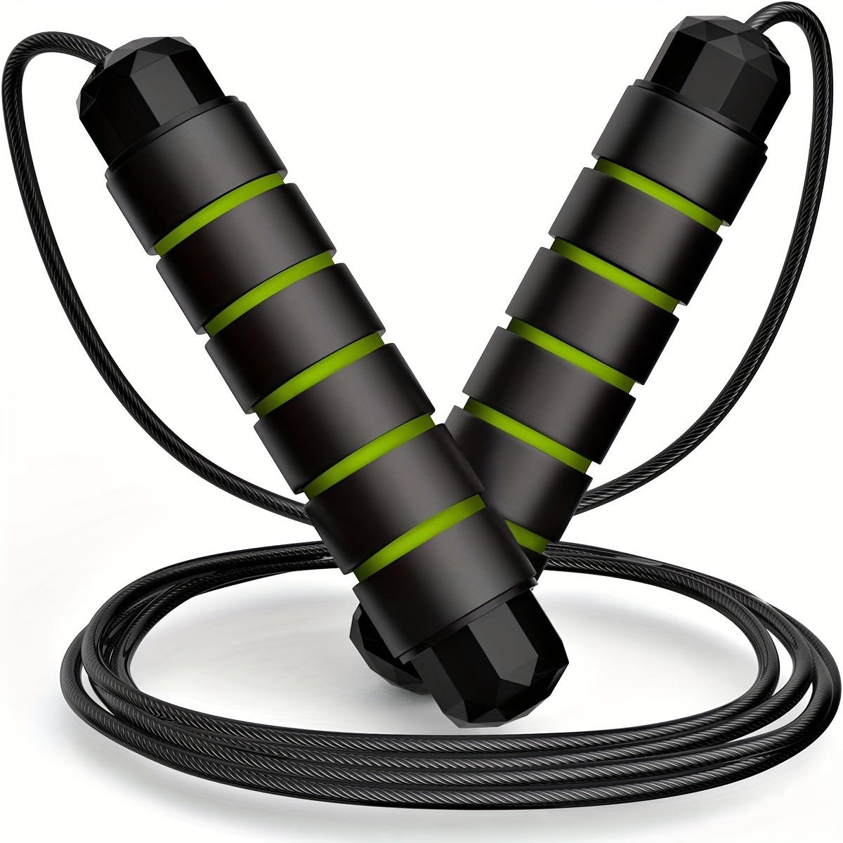 Adjustable Speed Jump Rope with Foam Handle for Fitness Workout