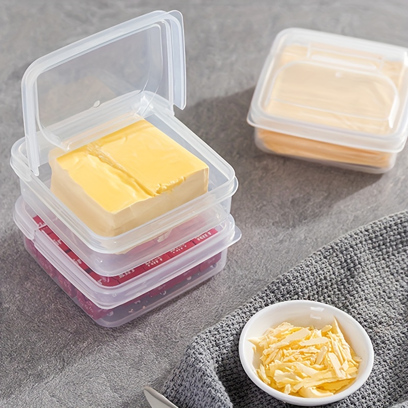 Sliced Cheese Container For Fridge With Flip Lid, Butter Block Cheese  Storage Box, Vegetable And Fruit Fresh-keeping Box, Portable Leakproof  Clear Fridge Organiser, Kitchen Accessories - Temu Spain