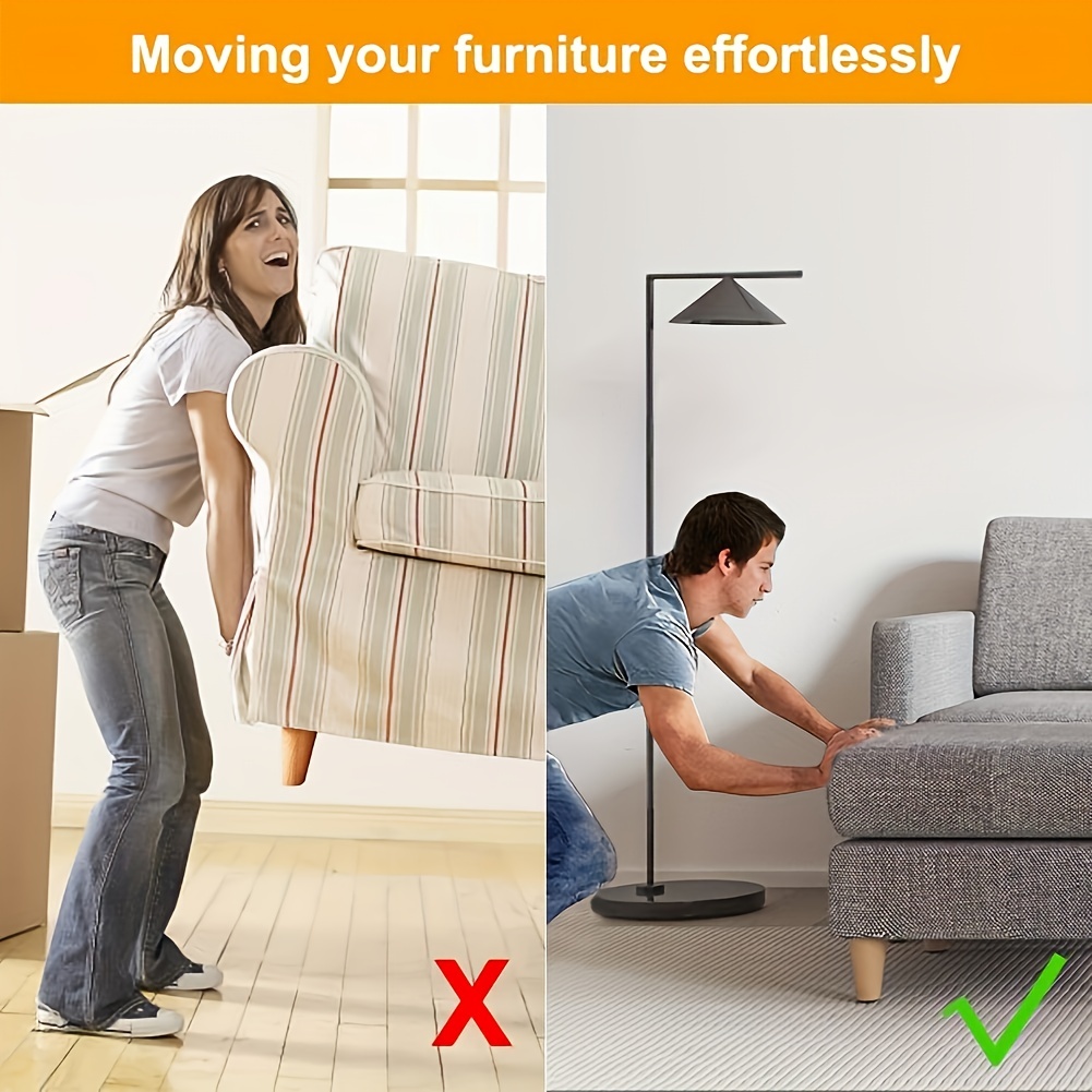 Furniture Sliders For Carpet Furniture Pads Hardwoods Floors - Temu
