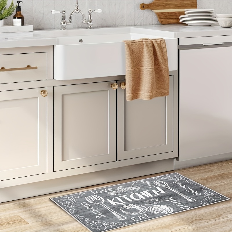 Non-Slip Waterproof Kitchen floor mats 4/5 Thick Anti fatigue kitchen Mat  Rugs