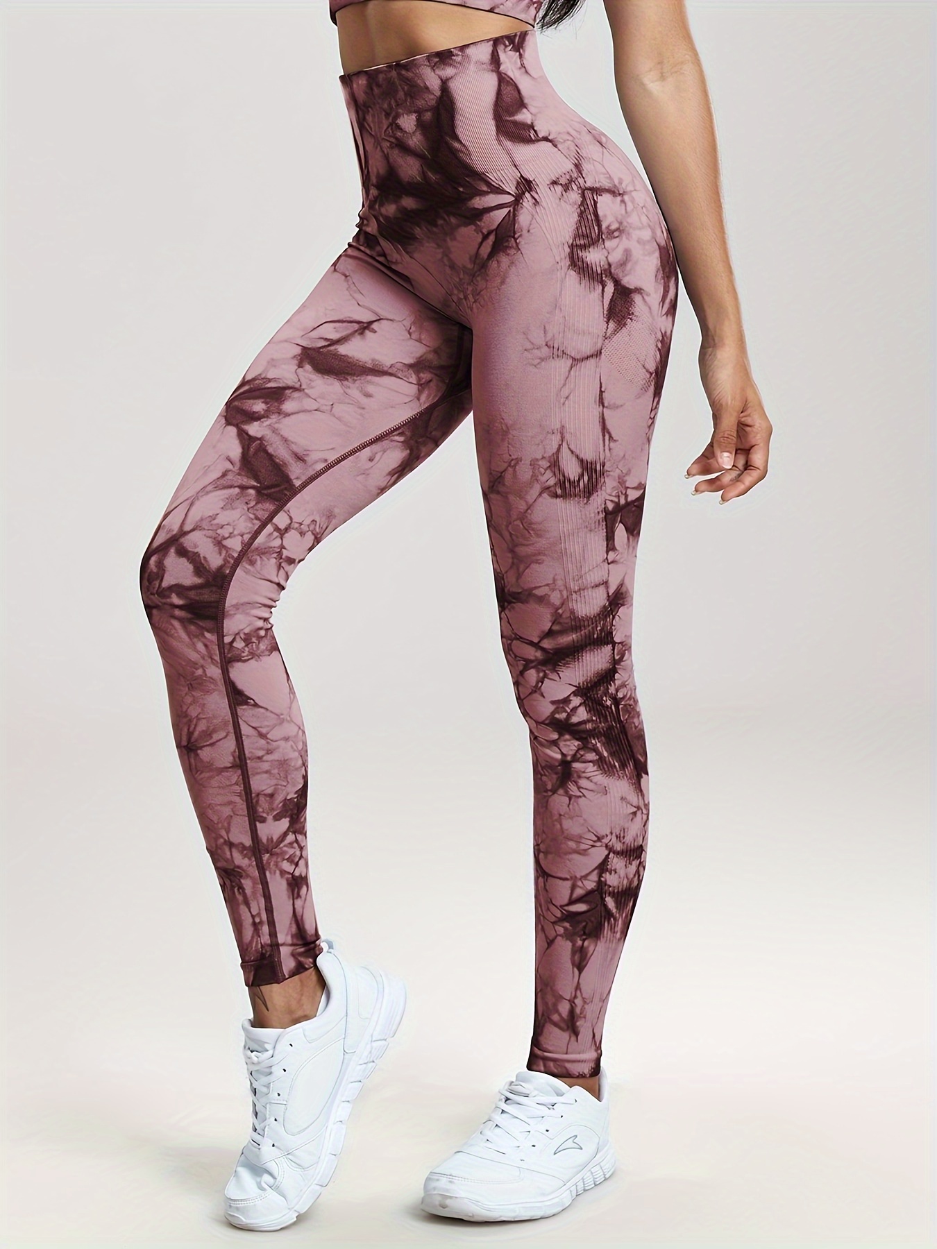 Tie Dye Quick Drying Yoga Workout Pants Butt Lifting Fitness - Temu