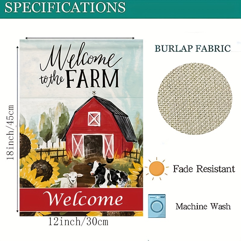 Willkommens-Gartenflagge Mit Fuchs-Design – Rustikale Outdoor-Deko Für Herbst & Winter