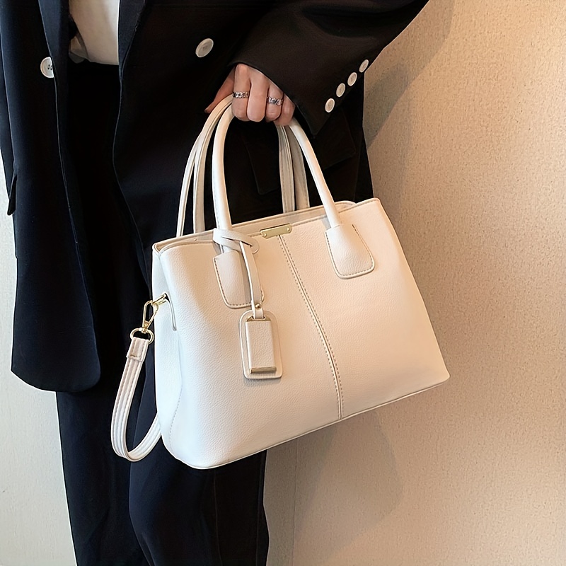 Temu Women's Faux Leather Tote Bag, Large Capacity Shoulder Bag, Handbag -  Clothing, Shoes & Jewelry - Temu 39.99