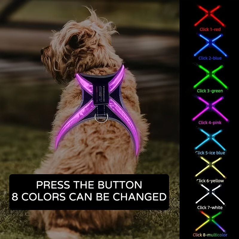 Light Up Dog Collars With A Usb Rechargeable Led Pet Collar - Temu