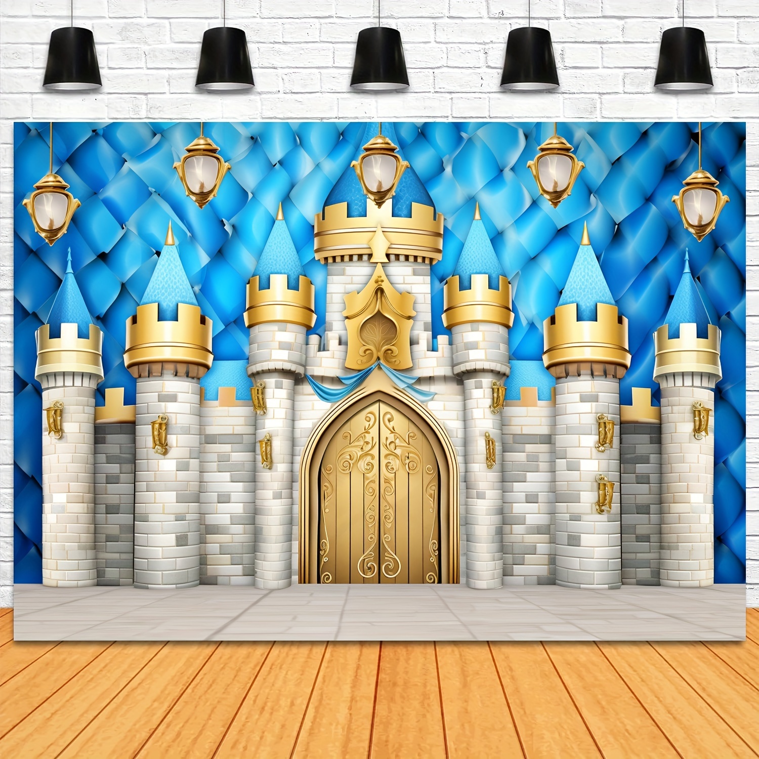 1pc Princess Prince Castle Decorazione Buon Compleanno Cena - Temu Italy