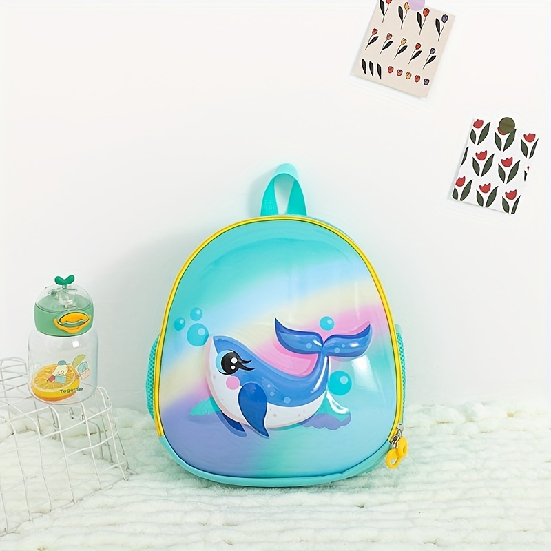 Kids Dolphin Backpack Large Capacity Lightweight School Bag